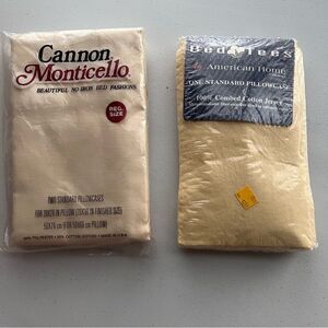 3 Packs of Vintage Canon Cream Pillowcases